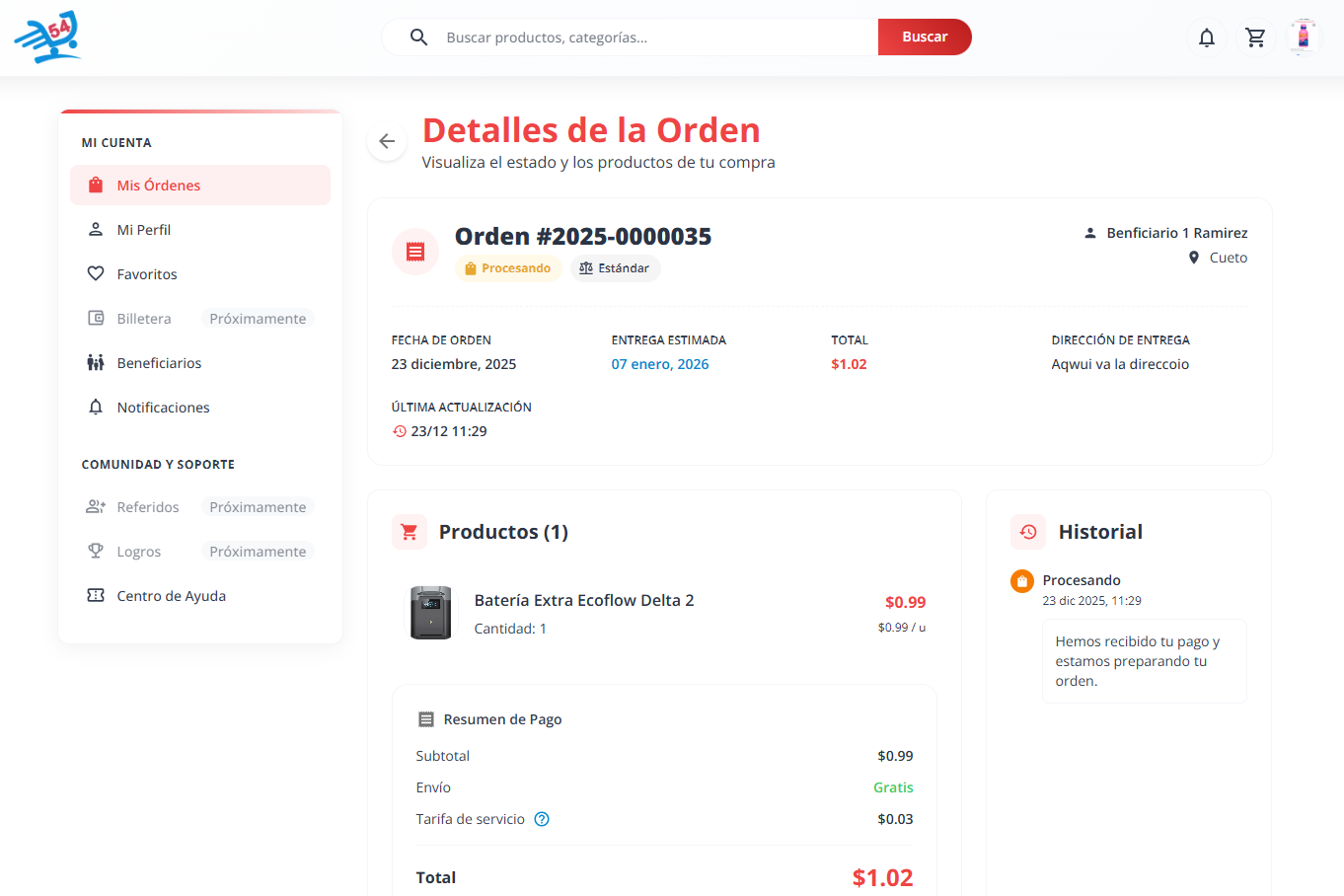 El Proyecto en Detalle — captura 3